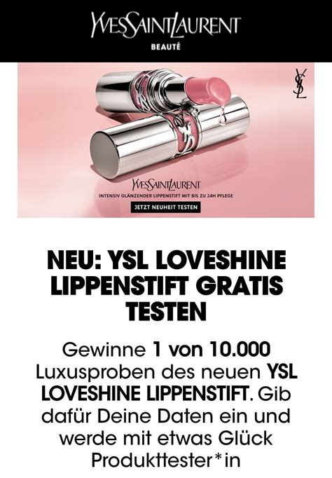 ysl lipgloss gratistesten|ysl bestellung kostenlos.